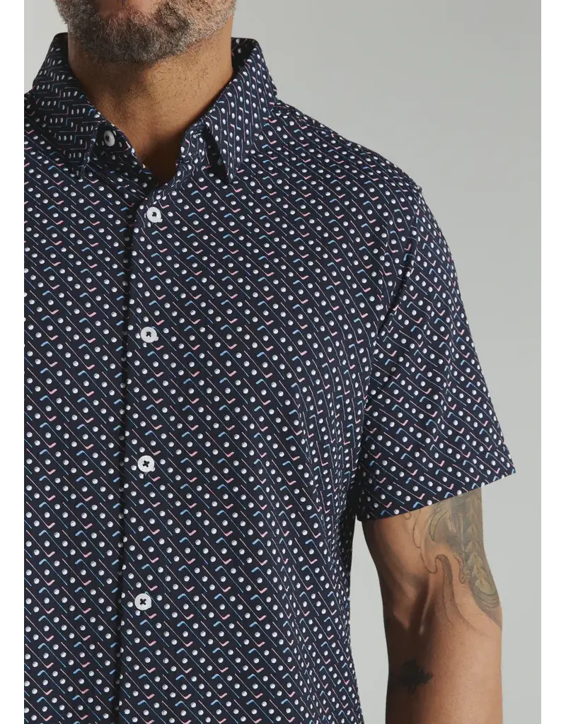 7 Diamonds 7Diamonds Marine Short Sleeve Shirt Navy