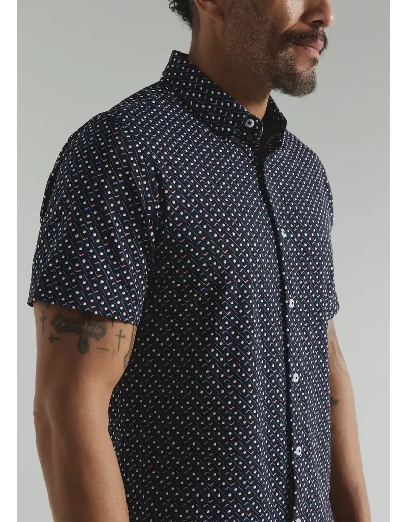 7 Diamonds 7Diamonds Marine Short Sleeve Shirt Navy
