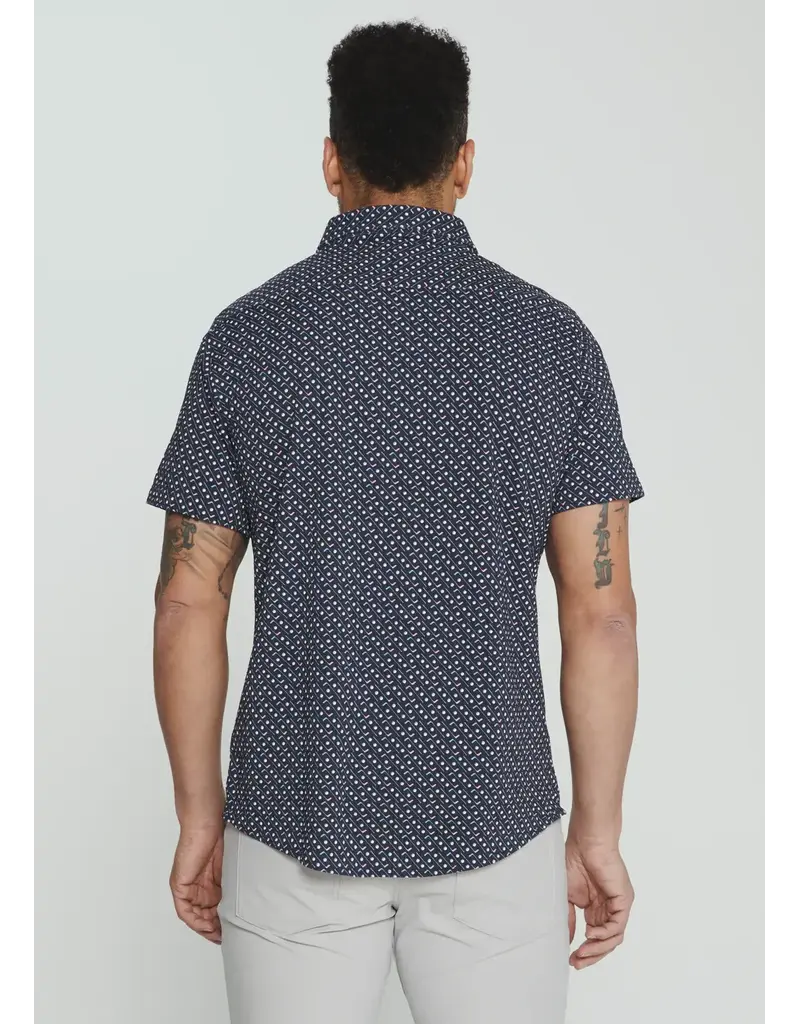 7 Diamonds 7Diamonds Marine Short Sleeve Shirt Navy
