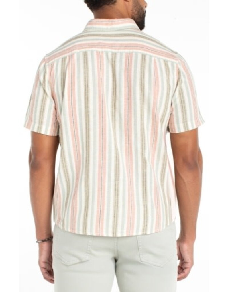 Liverpool Los Angeles Liverpool Short Sleeve Button Up Shirt Clay Sage Multi