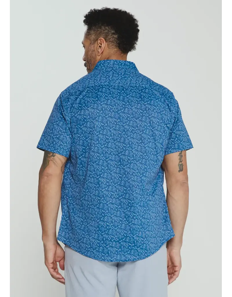 7 Diamonds 7Diamonds Eden Short Sleeve Shirt Island Blue