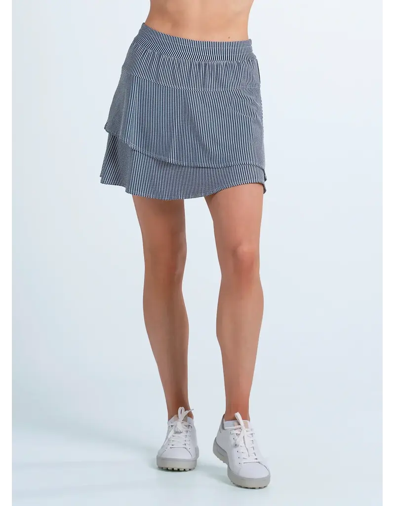 Lucky In Love Lucky in Love Seersucker Flounce Skort Midnight