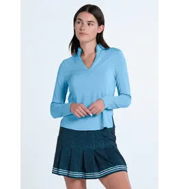 Lucky In Love Lucky in Love Pleated Neck Long Sleeve Bset