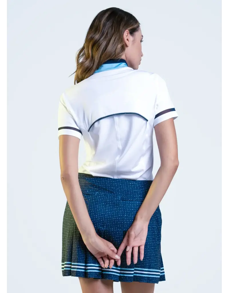 Lucky In Love Lucky in Love Tee Line Short Sleeve  White