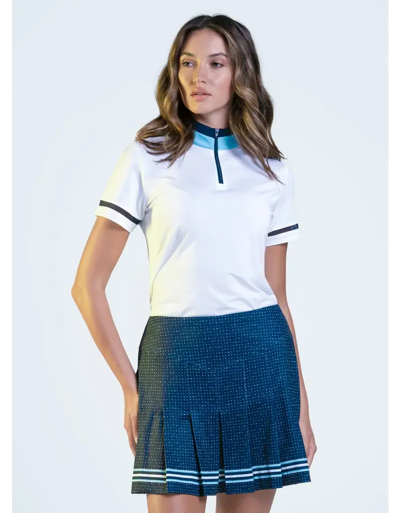 Lucky In Love Lucky in Love Tee Line Short Sleeve  White