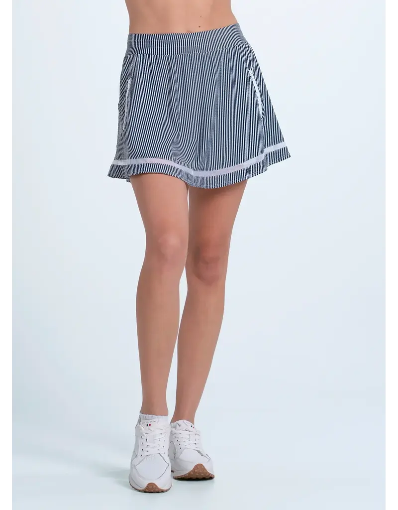 Lucky In Love Lucky in Love Seersucker Pocket Skort Midnight