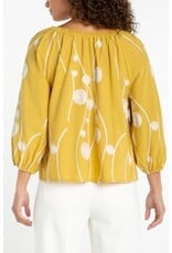 Liverpool Los Angeles Liverpool 3/4 Sleeve Woven Top