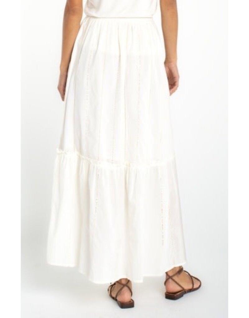 Liverpool Los Angeles Liverpool Tiered Woven Pull On Maxi Skirt