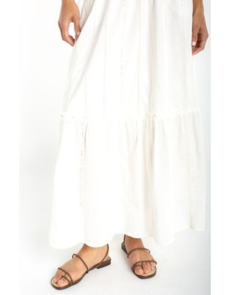 Liverpool Los Angeles Liverpool Tiered Woven Pull On Maxi Skirt