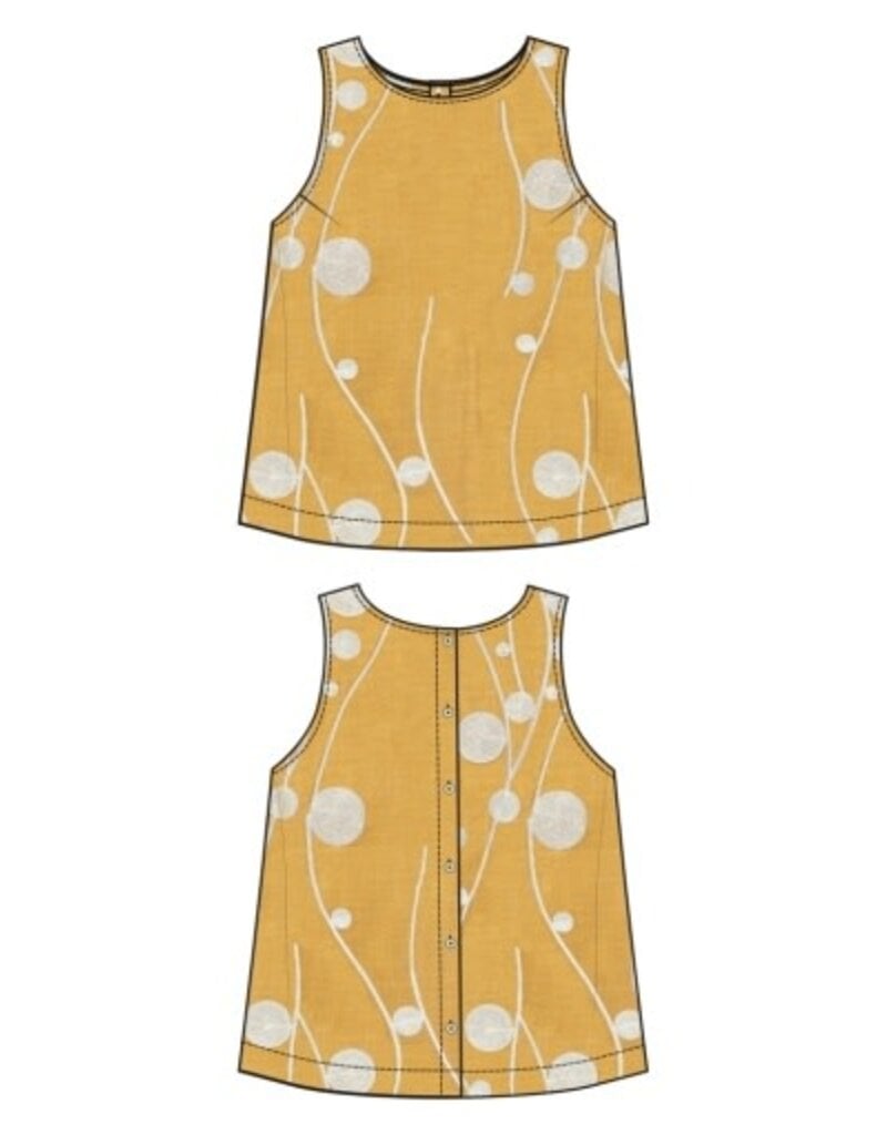 Liverpool Los Angeles Liverpool Sleeveless Button Back Woven Top