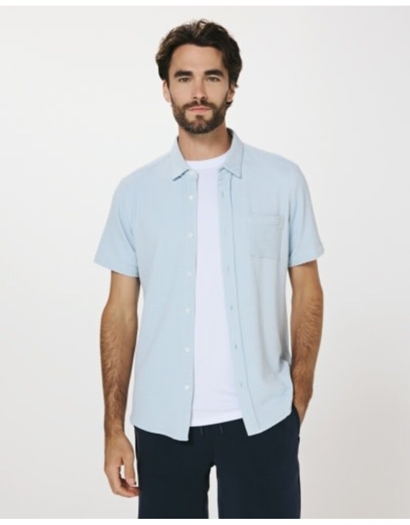 7 Diamonds 7Diamonds Bennet 4-Way Stretch Shirt Island Blue