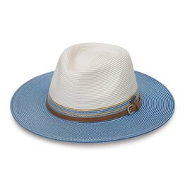 Wallaroo Hat Company Wallaroo Kristy Hat Ivory/Ice Blue