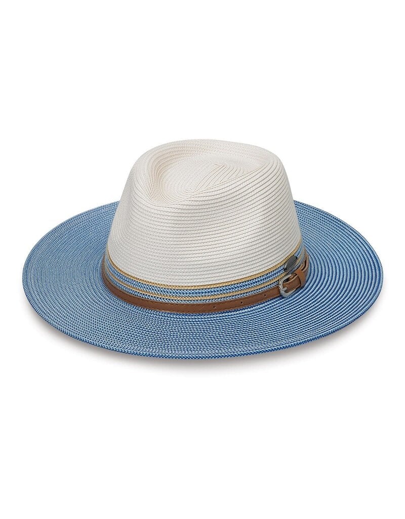 Wallaroo Hat Company Wallaroo Kristy Hat Ivory/Ice Blue