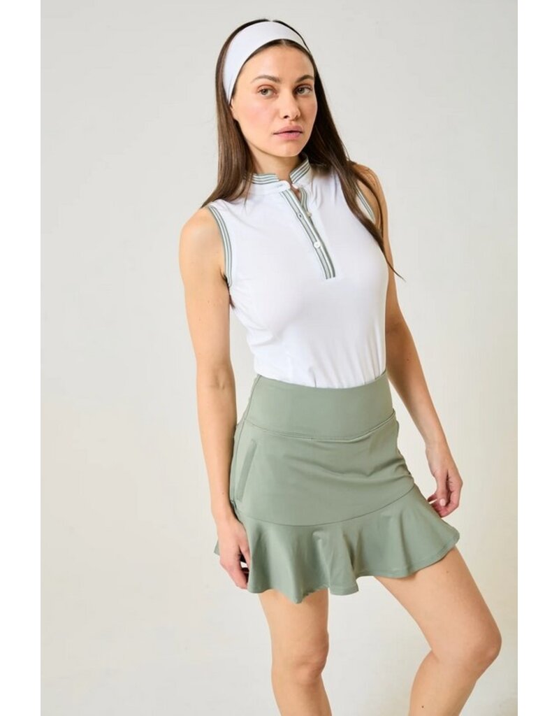 GGblue GGblue Ace Sleeveless White/Sagebrush