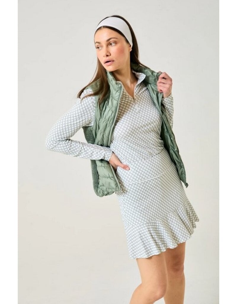 GGblue GGblue Georgia Long Sleeve Mock Lush Lattice