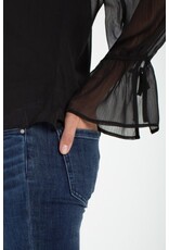 Liverpool Los Angeles Liverpool Long Sleeve Ruffle Front Woven Shirt