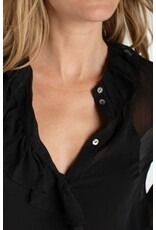 Liverpool Los Angeles Liverpool Long Sleeve Ruffle Front Woven Shirt