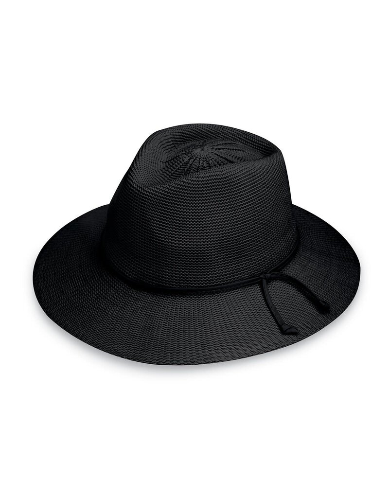 Wallaroo Hat Company Wallaroo Victoria Fedora Black
