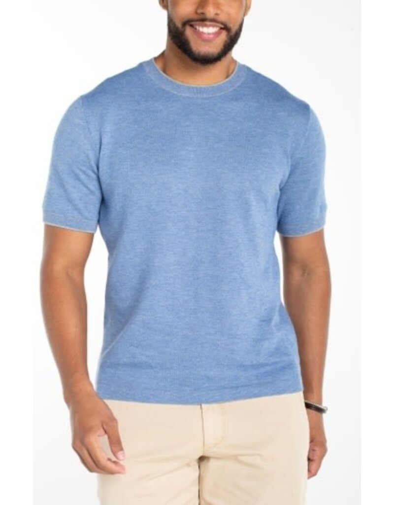 Liverpool Los Angeles Liverpool Short Sleeve Crewneck Sweater Tee Blue