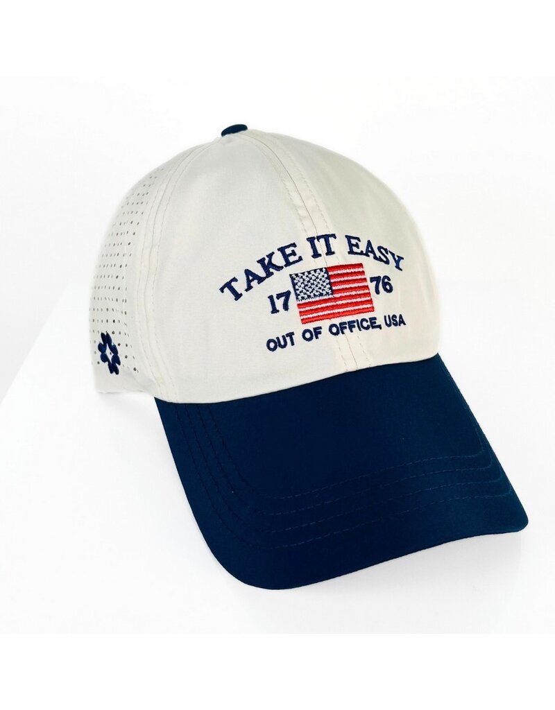 Vimhue Vimhue Sun Goddess Tuck In Navy/Cream Take it Easy