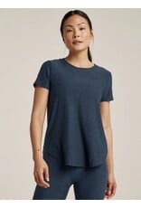 Beyond Yoga Beyond Yoga On the Down Low Tee Short Sleeve Nocturnal Navy