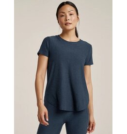 Beyond Yoga Beyond Yoga On the Down Low Tee Short Sleeve Nocturnal Navy
