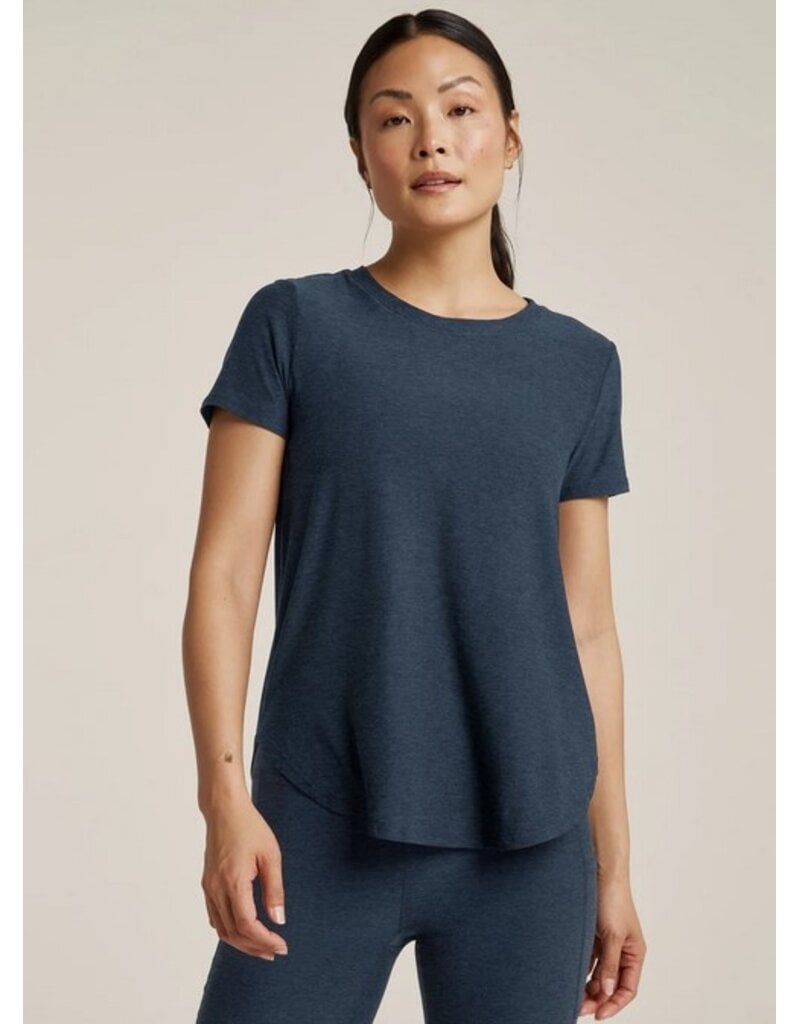 Beyond Yoga Beyond Yoga On the Down Low Tee Short Sleeve Nocturnal Navy
