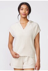 Thrive Societe Thrive Societe Sleeveless Ottoman Hoodie Oatmeal Heather