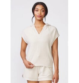 Thrive Societe Thrive Societe Sleeveless Ottoman Hoodie Oatmeal Heather
