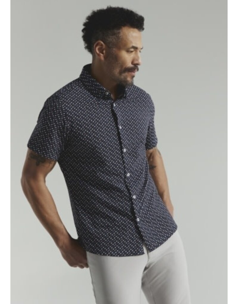 7 Diamonds 7Diamonds Marine Short Sleeve Shirt Navy