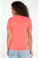 Liverpool Los Angeles Liverpool Short Sleeve V-neck Knit Tee