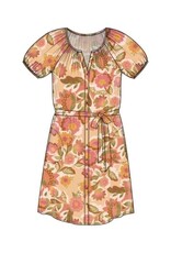 Liverpool Los Angeles Liverpool Short Sleeve Shirred Button Front Woven Dress