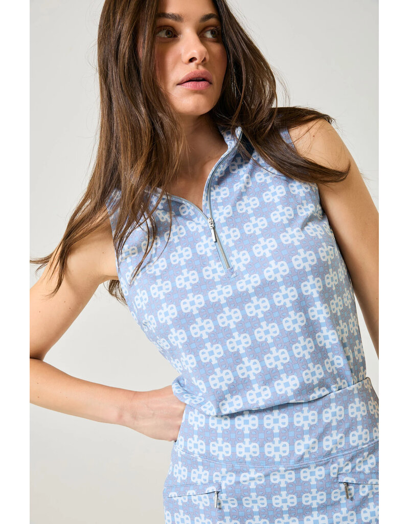 GGblue GGblue Tess Sleeveless Polo Frozen Links