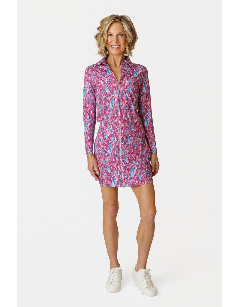 Amy Sport Amy Sport Aurora 16 in Zip Skort Sunset Bloom