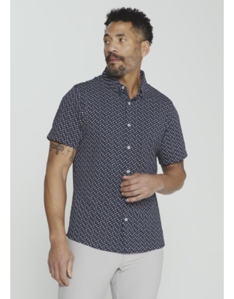 7 Diamonds 7Diamonds Marine Short Sleeve Shirt Navy