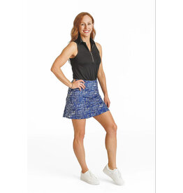 Amy Sport Marisa 16" Pleated Skort Blue Lattice