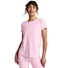 Beyond Yoga Beyond Yoga Featherweight On the Down Low Tee Frosty Pink Heather