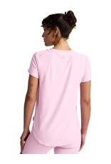 Beyond Yoga Beyond Yoga Featherweight On the Down Low Tee Frosty Pink Heather