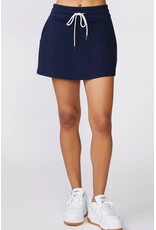 Thrive Societe Thrive Societe Pull On Scuba Skort Mood Indigo