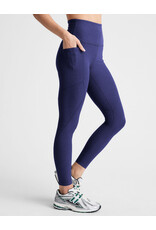 Beyond Yoga Beyond Yoga Spacedye Go Pocket Midi Legging Marine Blue Heather
