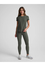 Beyond Yoga Featherweight On the Down Low Tee Dusty Forest Heather