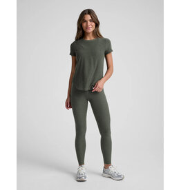 Beyond Yoga Featherweight On the Down Low Tee Dusty Forest Heather