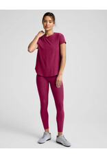 Beyond Yoga Beyond Yoga Featherweight On the Down Low Tee Sangria Heather