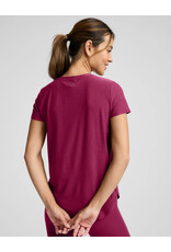 Beyond Yoga Beyond Yoga Featherweight On the Down Low Tee Sangria Heather