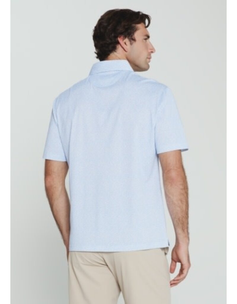 7 Diamonds 7Diamonds Aires Short Sleeve Polo Light Blue
