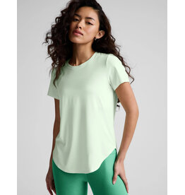 Beyond Yoga Beyond Yoga Featherweight On the Down Low Tee Airy Green Heather