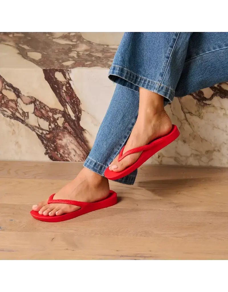Archies Arch Support Flip Flop Chili Red