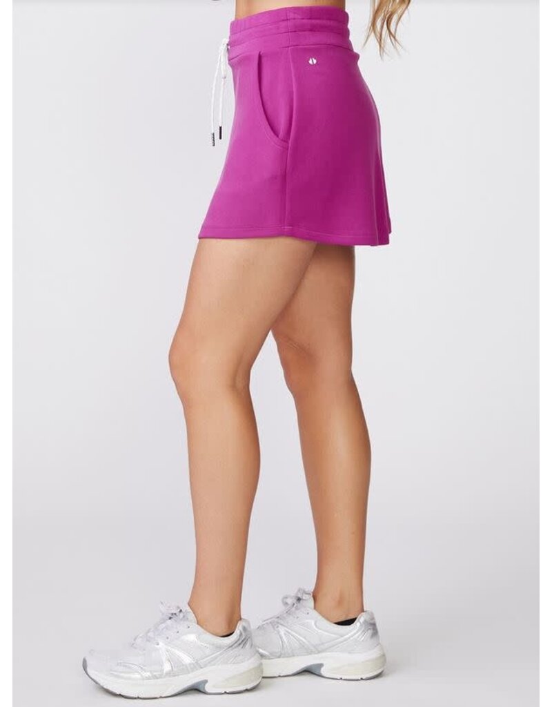 Thrive Societe Thrive Societe Pull On Scuba Skort Wild Berry