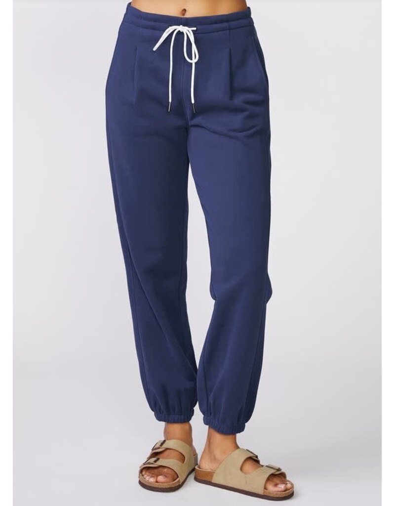 Thrive Societe Thrive Societe Pleat Front Jogger Mood Indigo