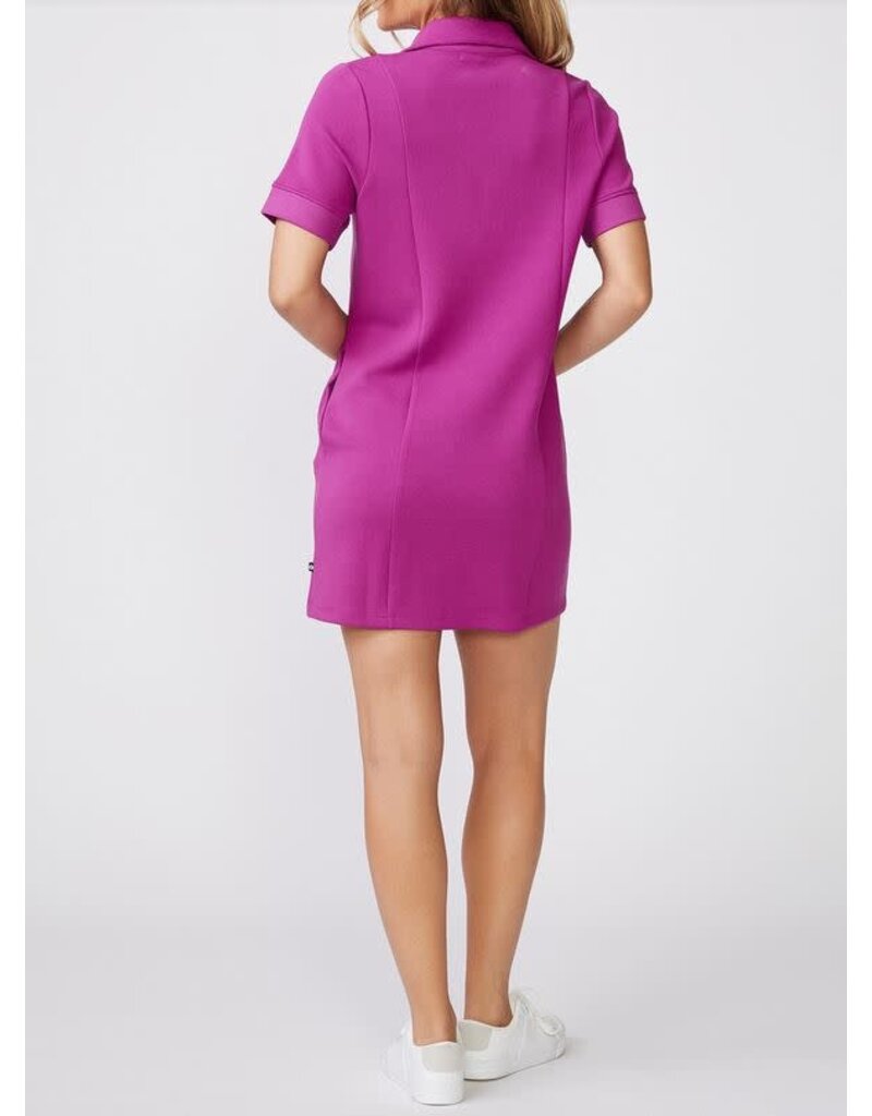 Thrive Societe Thrive Societe Easy Short Sleeve Scuba Dress Wild Berry